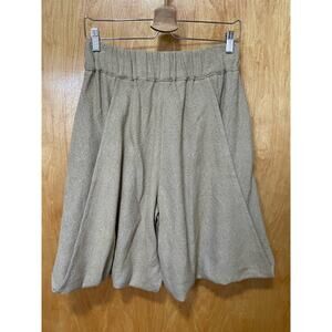 Palomo Spain Beige Linen Sackcloth Shorts